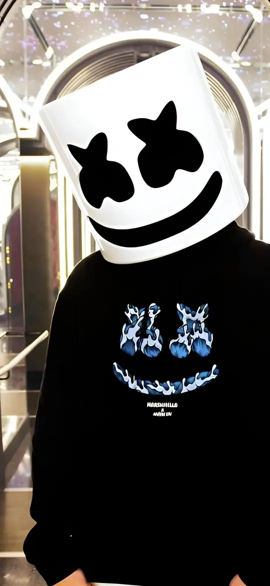 Marshmello Smiley Face - Marshmello Wallpaper