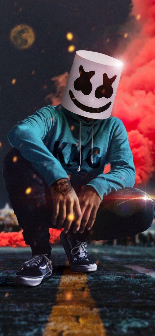 Marshmello Squatting Wallpaper - Related Dope Wallpapers wallpaper