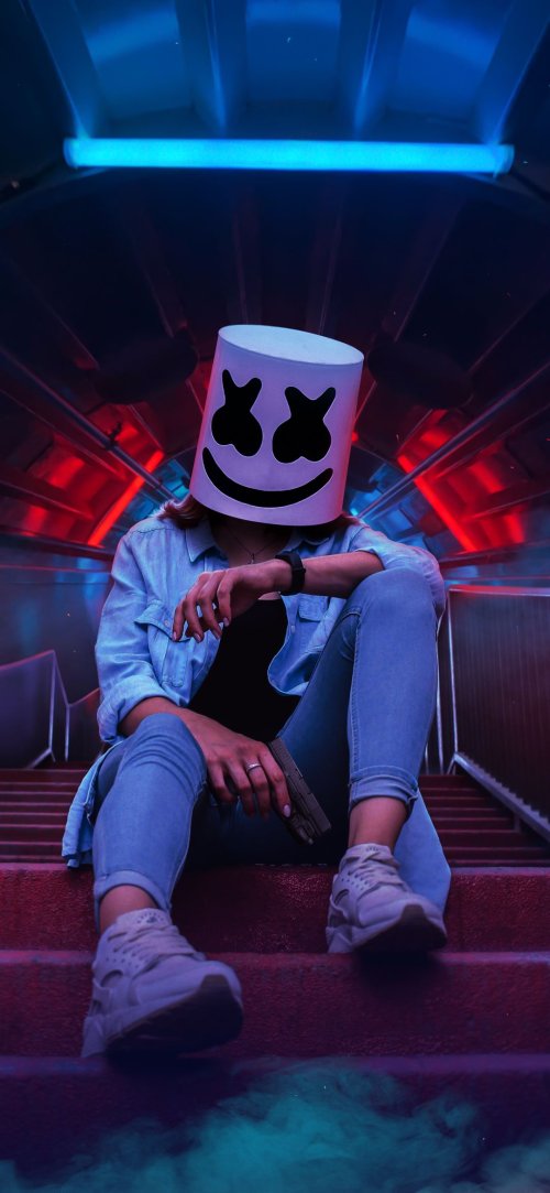 Marshmello Underground Portrait