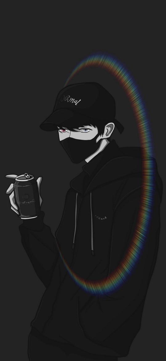 Masked Figure with Aura - Related Dope Wallpapers wallpaper