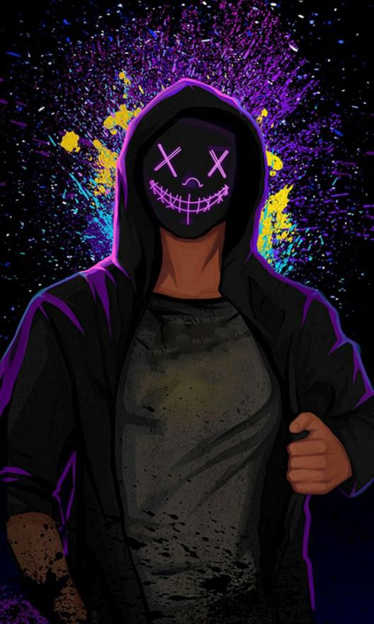 Masked Figure with Splatter - Related Dope Wallpapers wallpaper
