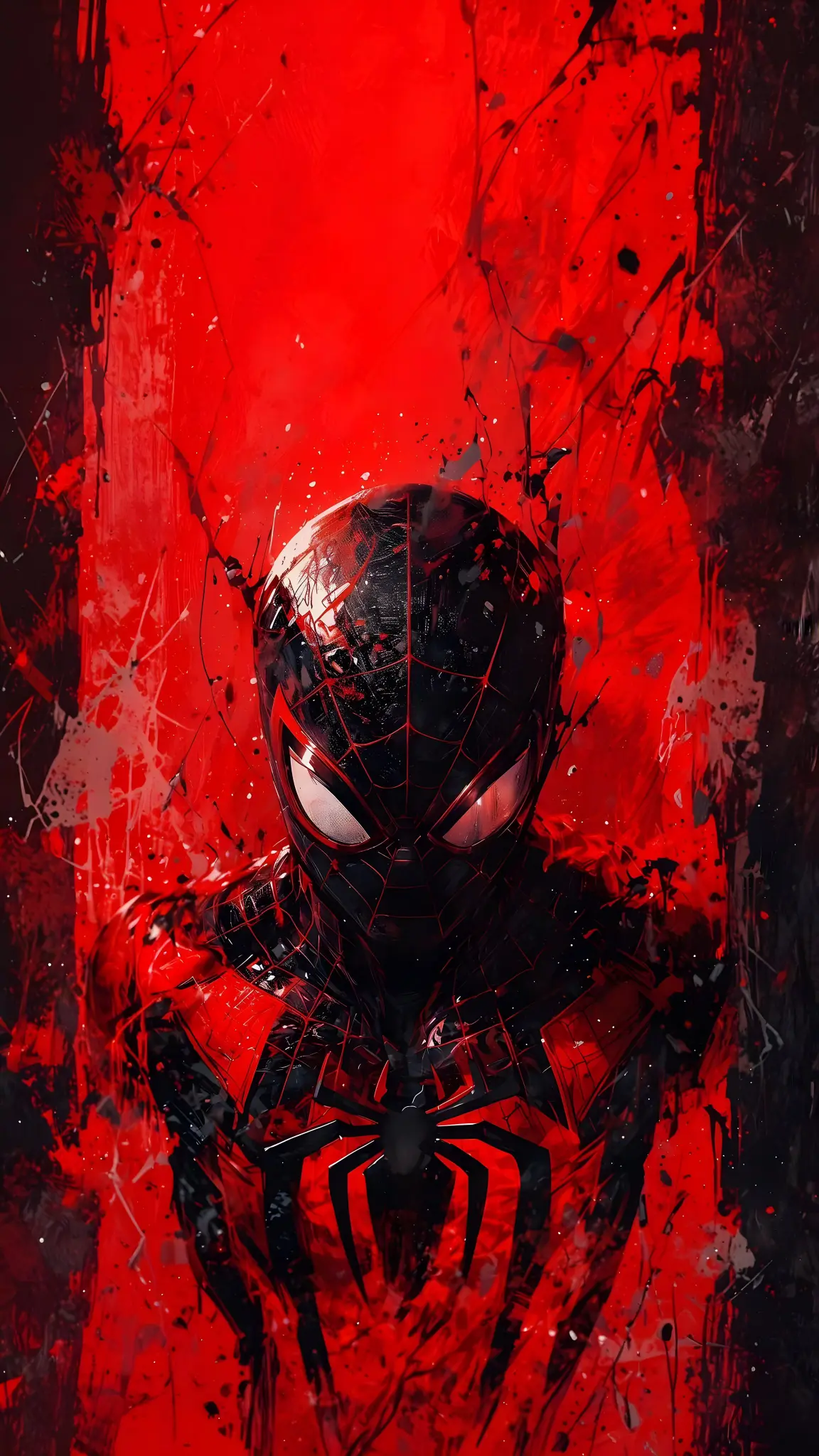 Miles Morales Red Splash - Related Dope Wallpapers wallpaper