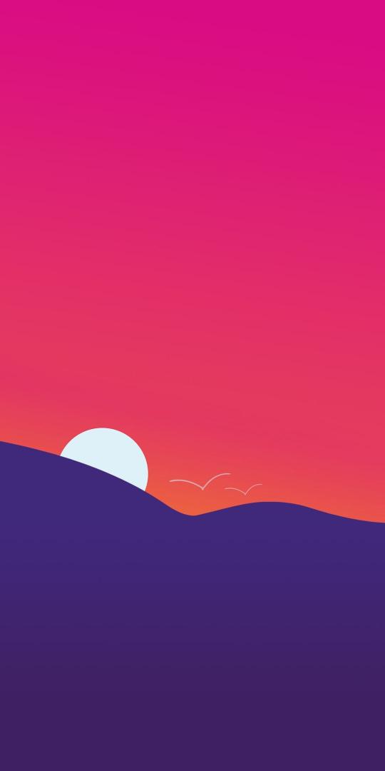 Minimalist Sunset Landscape - Related Dope Wallpapers wallpaper