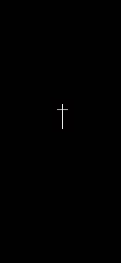 Minimalist White Cross - minimal Wallpaper