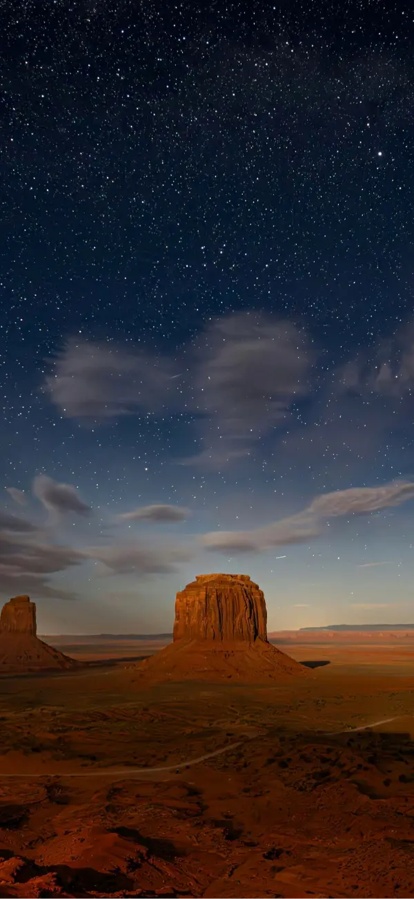 Monument Valley Starry Night - Related 4K Wallpapers wallpaper