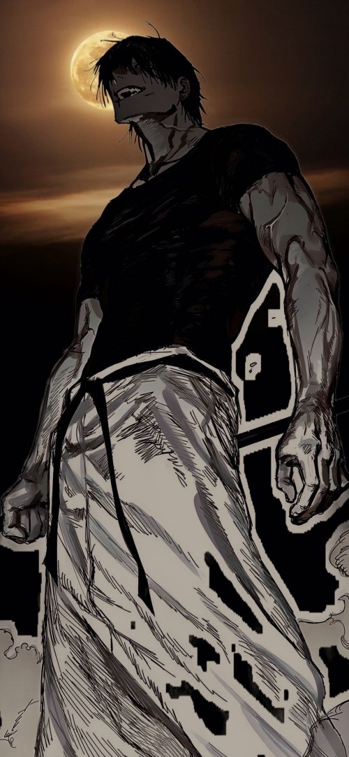 Moonlit Anime Warrior