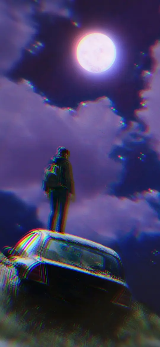 Moonlit Car Dreamscape - Related Dope Wallpapers wallpaper