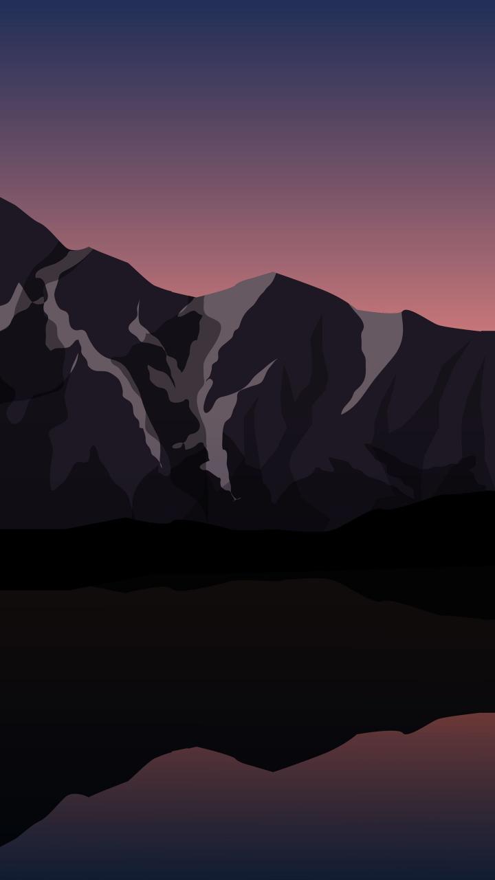 Mountain Dusk Silhouette - Related 4K Wallpapers wallpaper