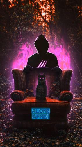 Mystic Cat and Figure - Related Ghetto Wallpapers wallpaper