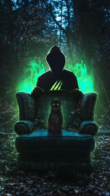Mystic Cat and Guardian - Related 4K Wallpapers wallpaper