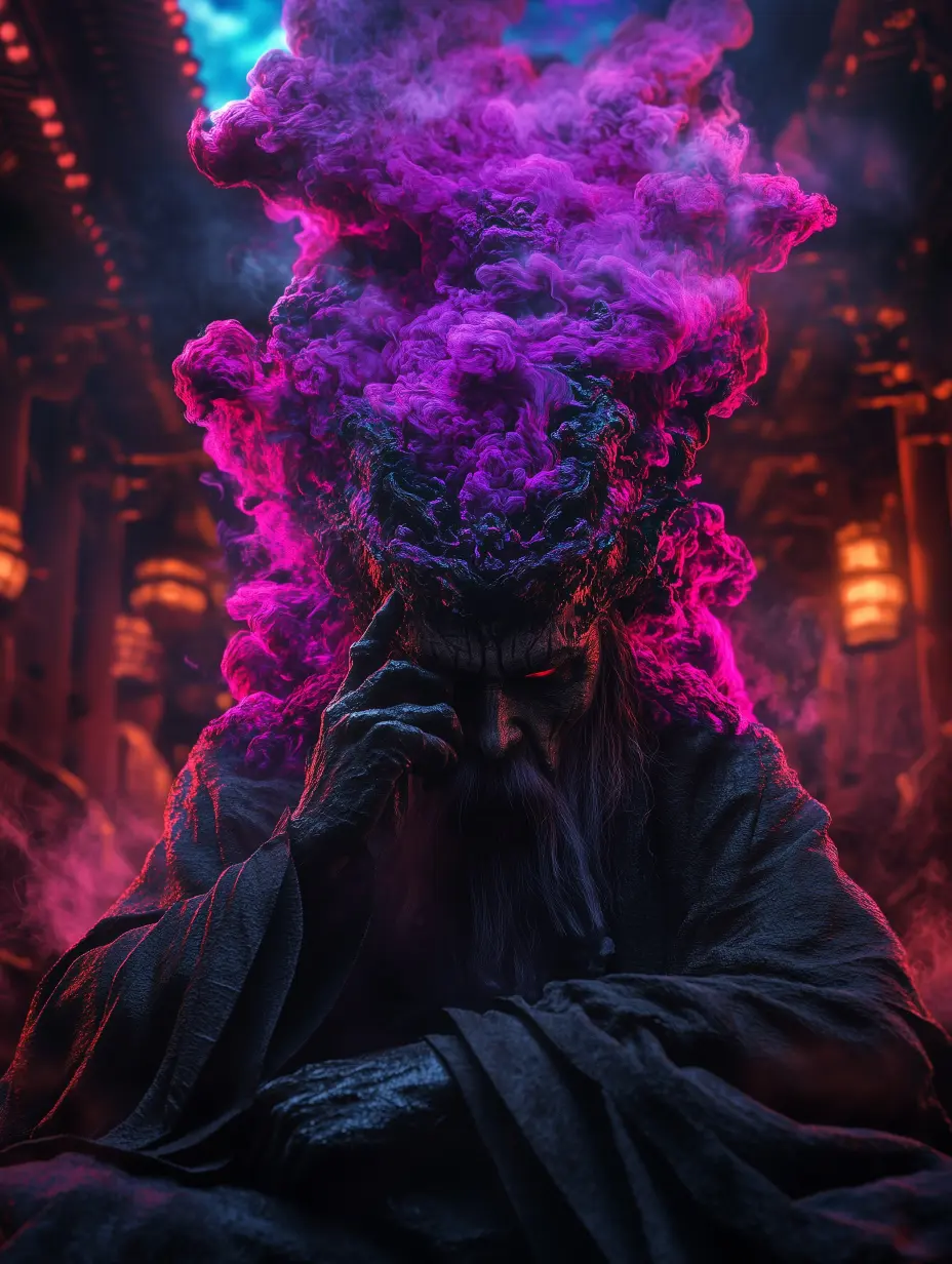 Mystic Purple Smoke Wizard - Related Dope Wallpapers wallpaper