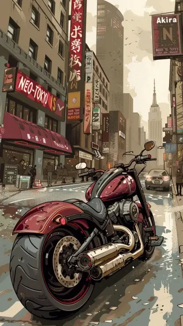 Neo-Tokyo Motorcycle Ride