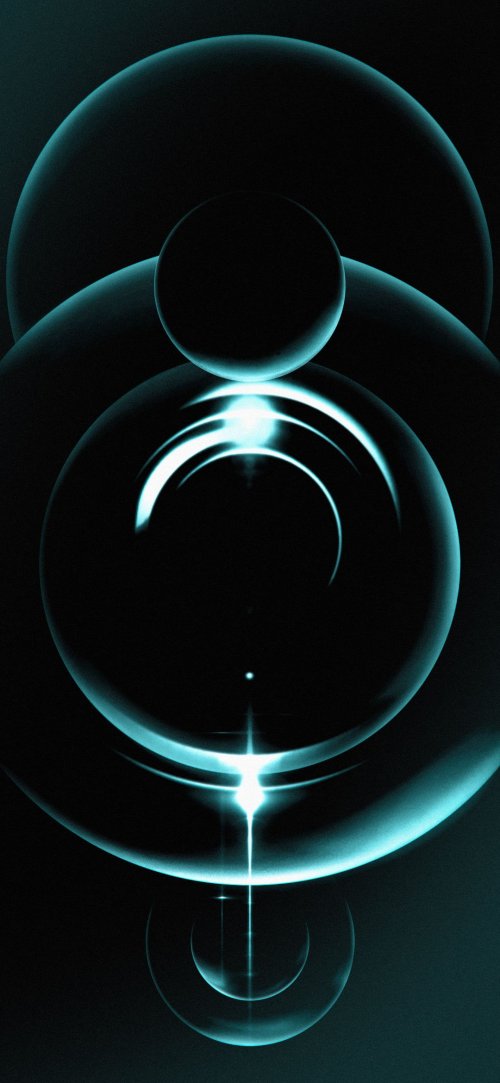 Neon Abstract Spheres - abstract Wallpaper