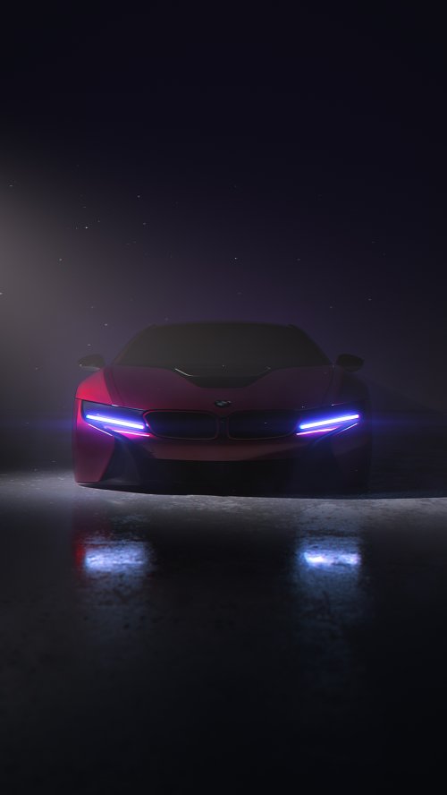 Neon BMW at Night - cars Wallpaper