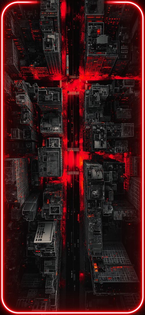 Neon Cityscape at Night - Related Ghetto Wallpapers wallpaper