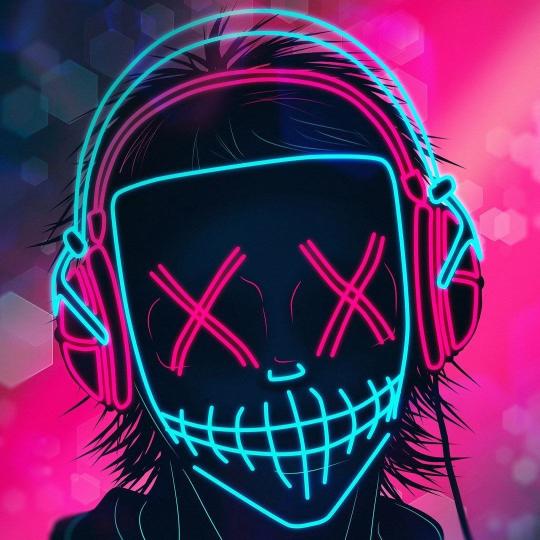 Neon Masked DJ - Related Ghetto Wallpapers wallpaper