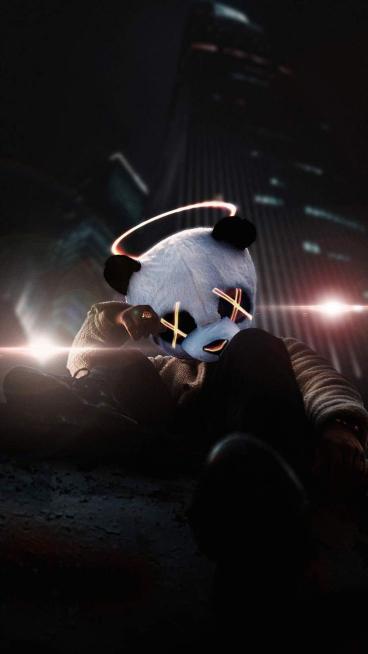 Neon Panda Mask - Related Dope Wallpapers wallpaper
