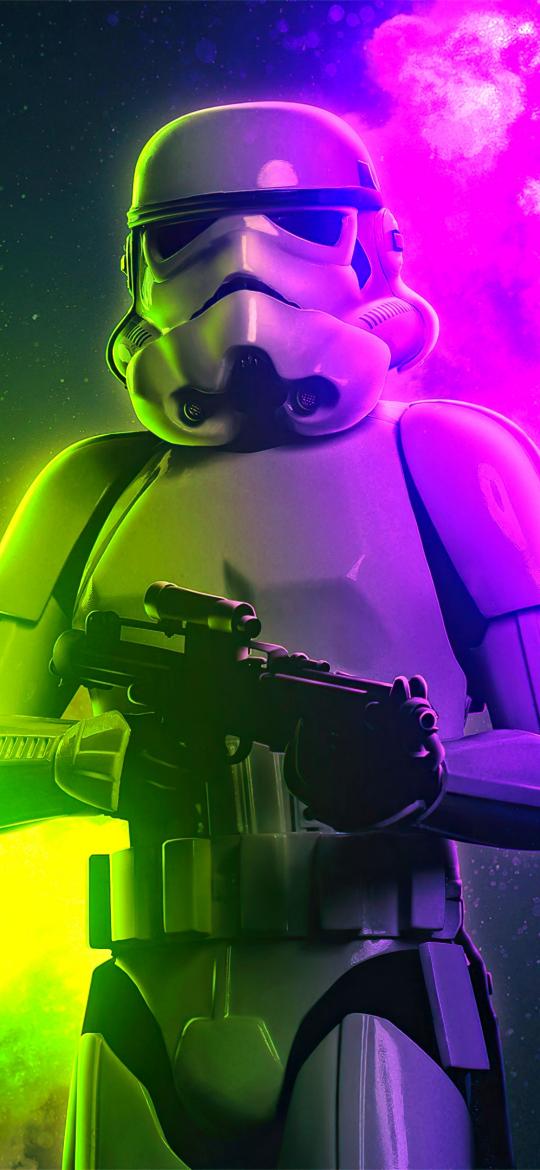 Neon Stormtrooper Standoff - Related Dope Wallpapers wallpaper