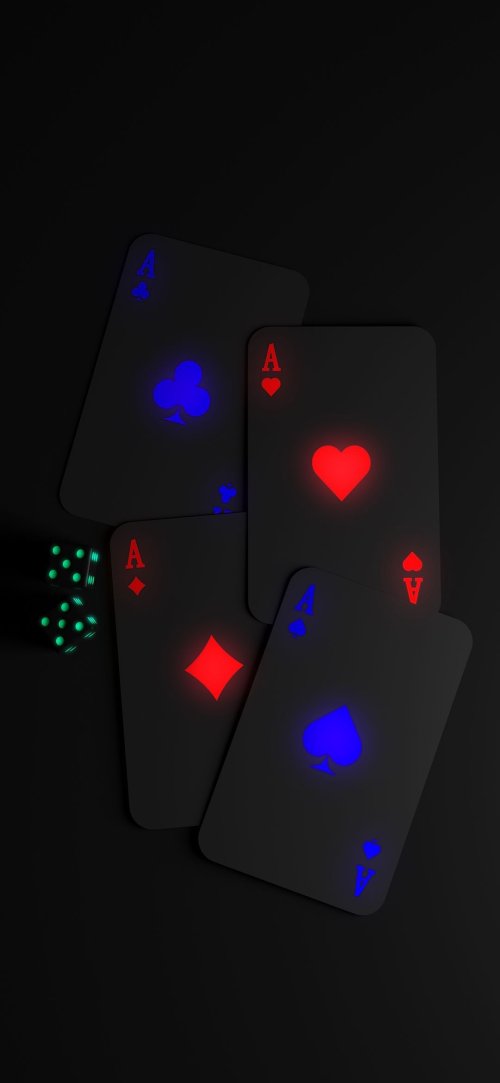 NeonAcesDiceWallpaper