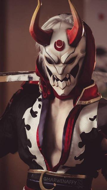 Oni Mask Cosplay - Related Dope Wallpapers wallpaper