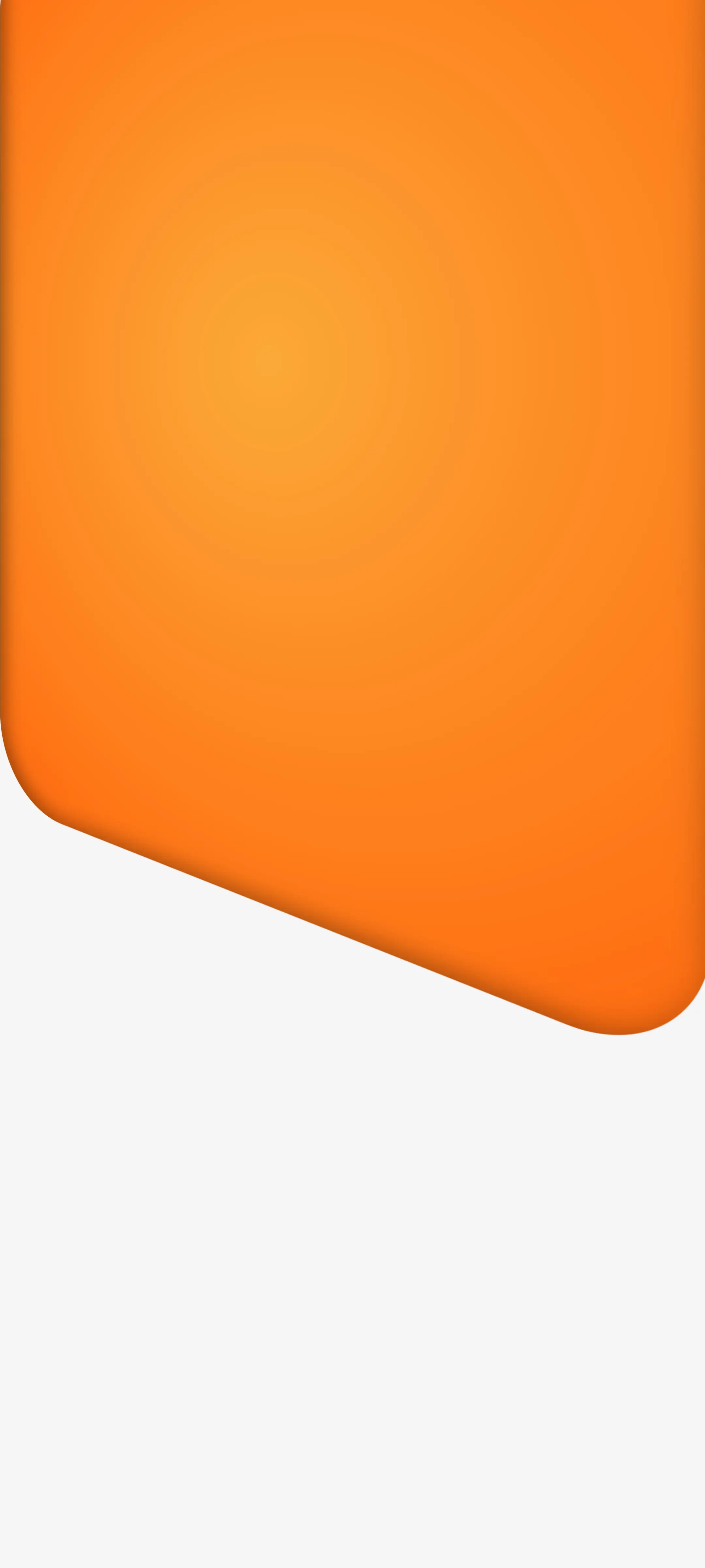 Orange Gradient Abstract Shape