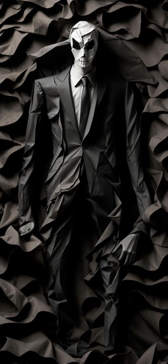 Paper Skull Suit - Related Ghetto Wallpapers wallpaper