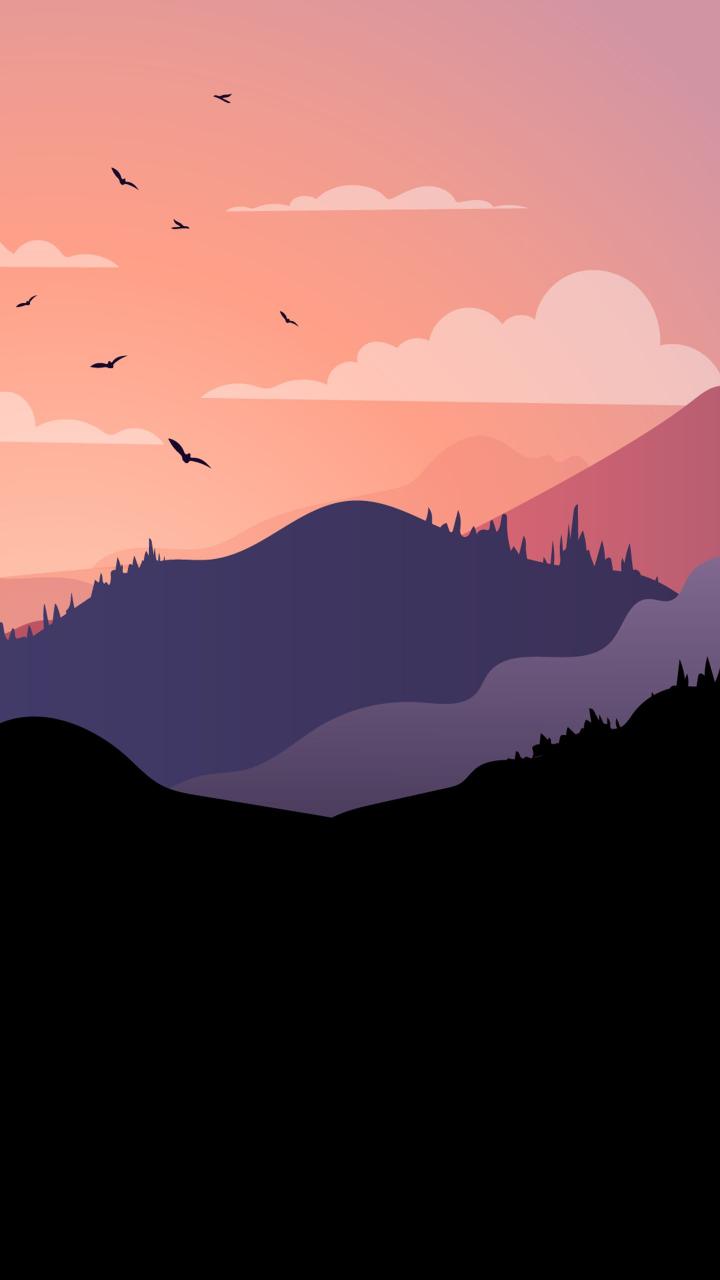 Peaceful Mountain Sunset - Related Dope Wallpapers wallpaper