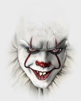 Pennywise Evil Clown Portrait