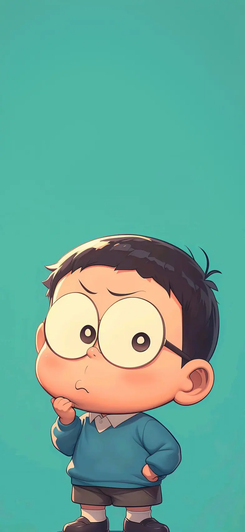 Pensive Cartoon Boy - Related Dope Wallpapers wallpaper