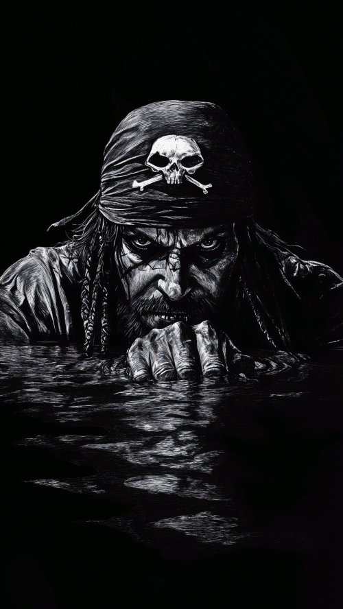 Pirate in Dark Waters - Related Dark Wallpapers wallpaper