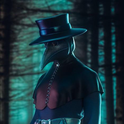 Plague Doctor in Woods - Related Dope Wallpapers wallpaper