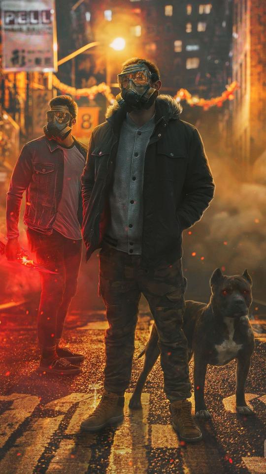 Post-Apocalyptic Cityscape Duo - Related Ghetto Wallpapers wallpaper