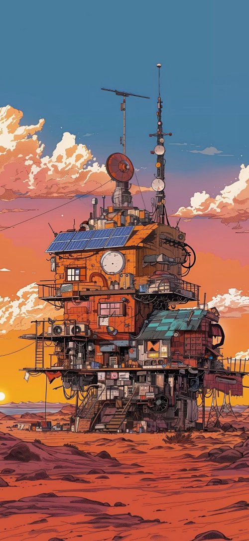 Post-Apocalyptic Tower - Art Wallpaper