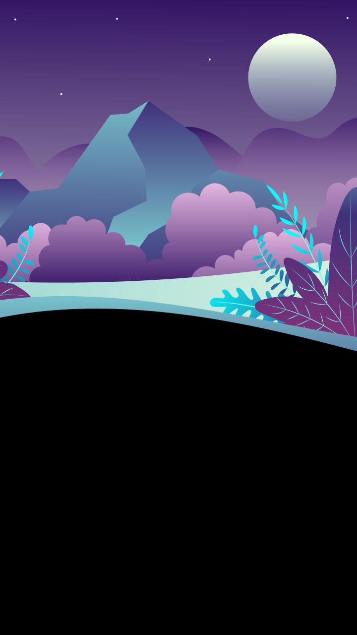 Purple Mountain Landscape