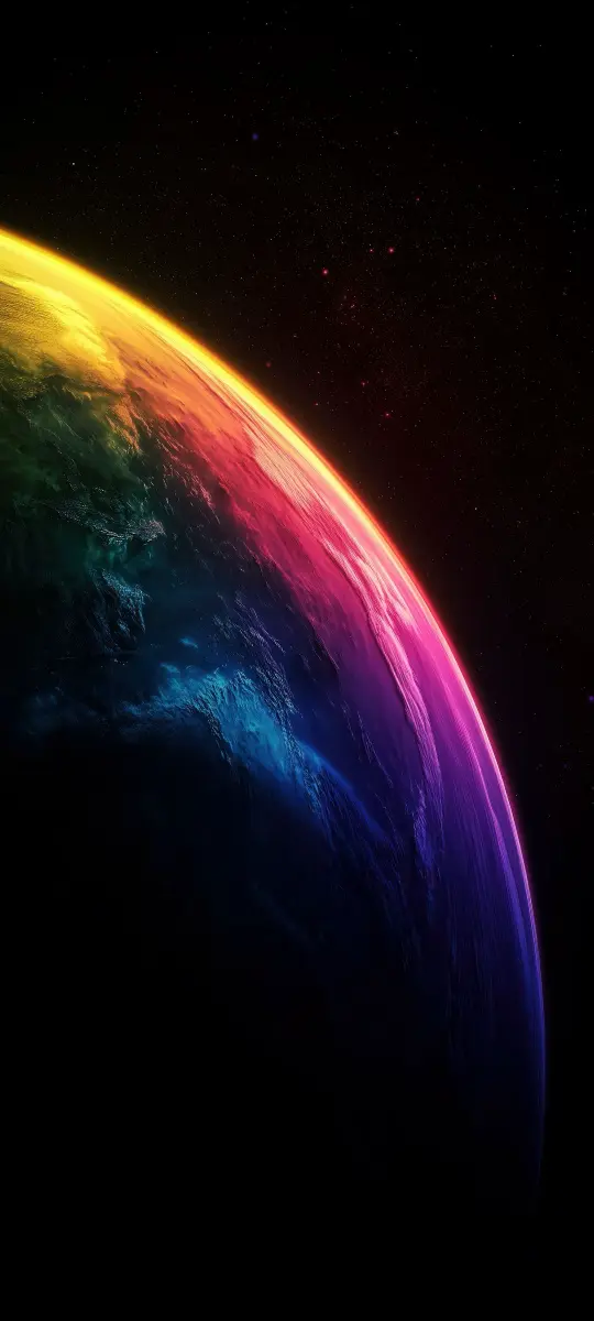 Rainbow Planet in Space