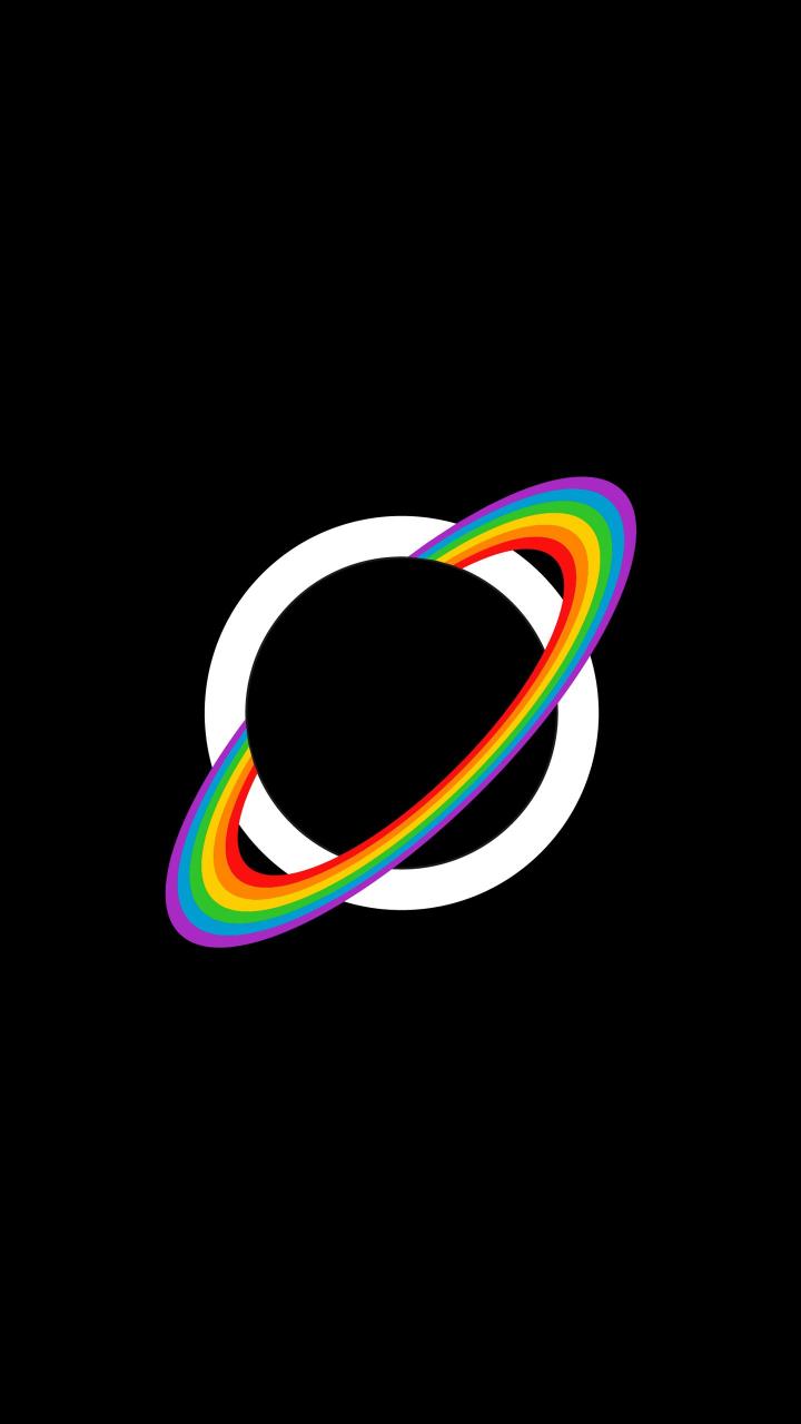 Rainbow Ring Planet - Related 4K Wallpapers wallpaper