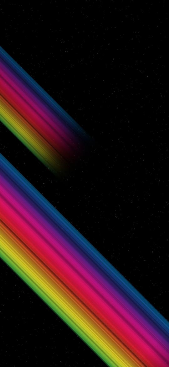 Rainbow Star Trails