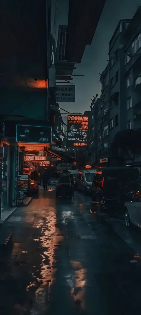 Rainy City Nightscape - Related 4K Wallpapers wallpaper