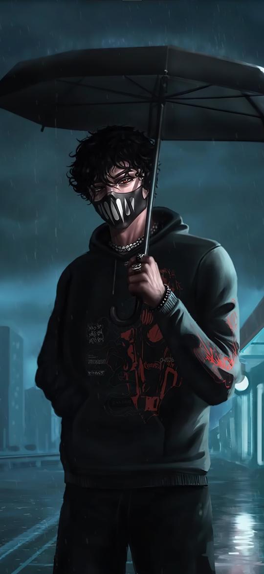 Rainy Masked Figure - Related Dope Wallpapers wallpaper