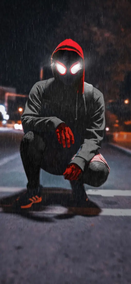 Rainy Spider-Verse Vigil - Related Dope Wallpapers wallpaper