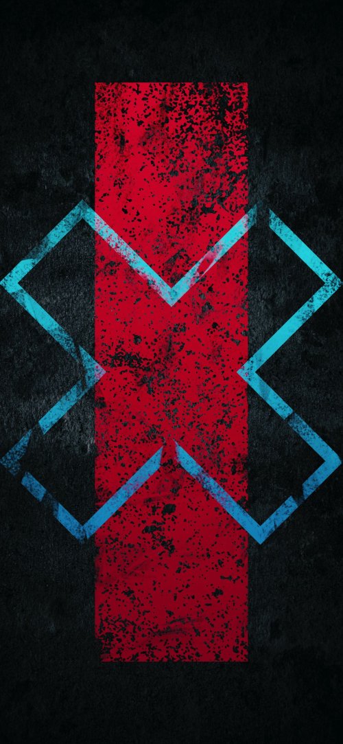 Red Blue Geometric Abstract - Related Ghetto Wallpapers wallpaper