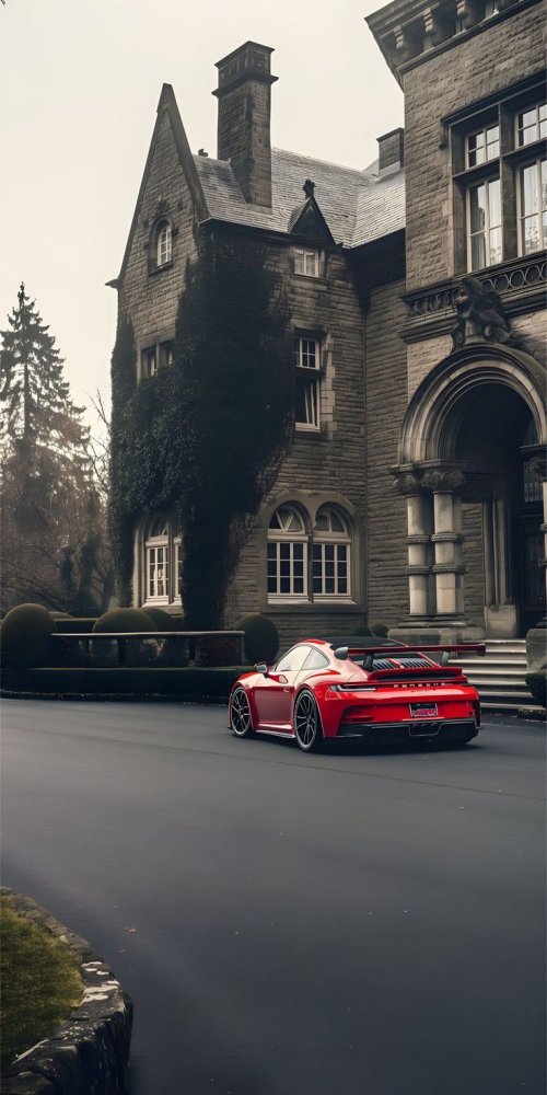 Red Porsche Grand Estate