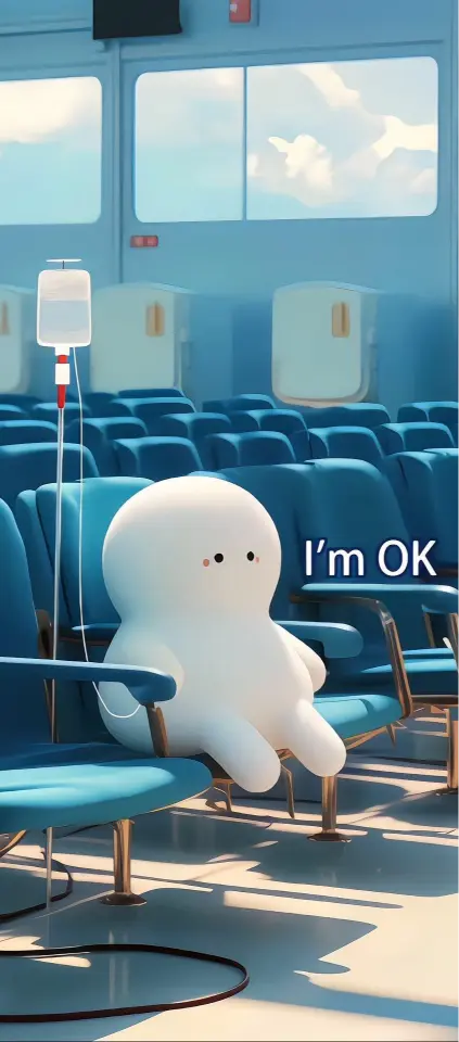 Resilient Hospital Patient - illustration Wallpaper