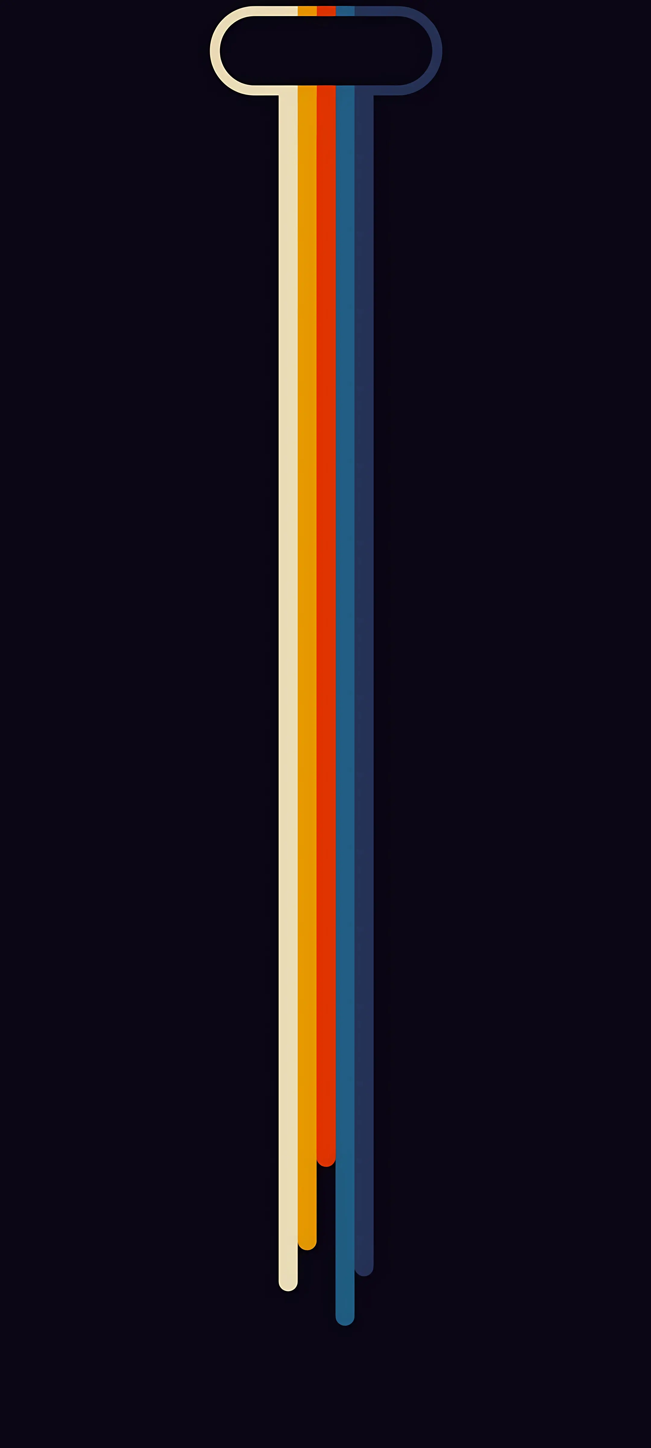 Retro Waterfall Stripes - Retro Wallpaper
