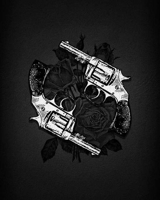 Revolvers and Roses Noir
