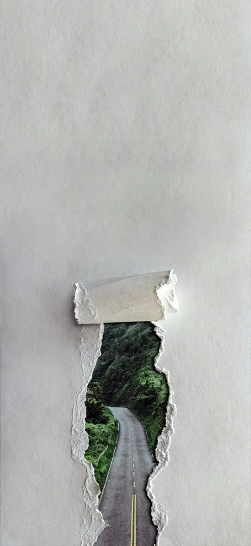 Road Through Torn Paper - Related Ghetto Wallpapers wallpaper