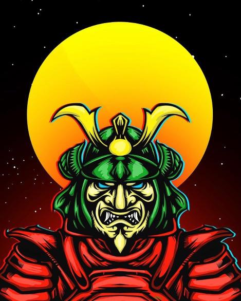 Samurai Moon Warrior - Related Dope Wallpapers wallpaper