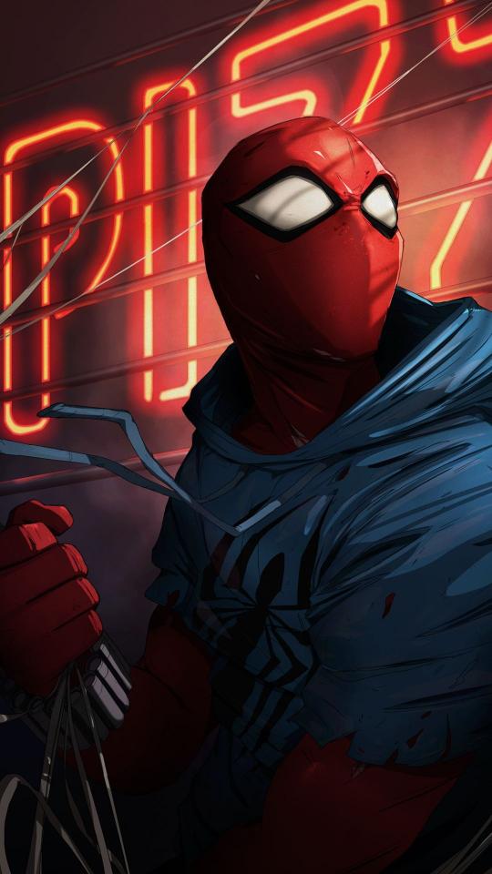 Scarlet Spider Neon - Related Ghetto Wallpapers wallpaper