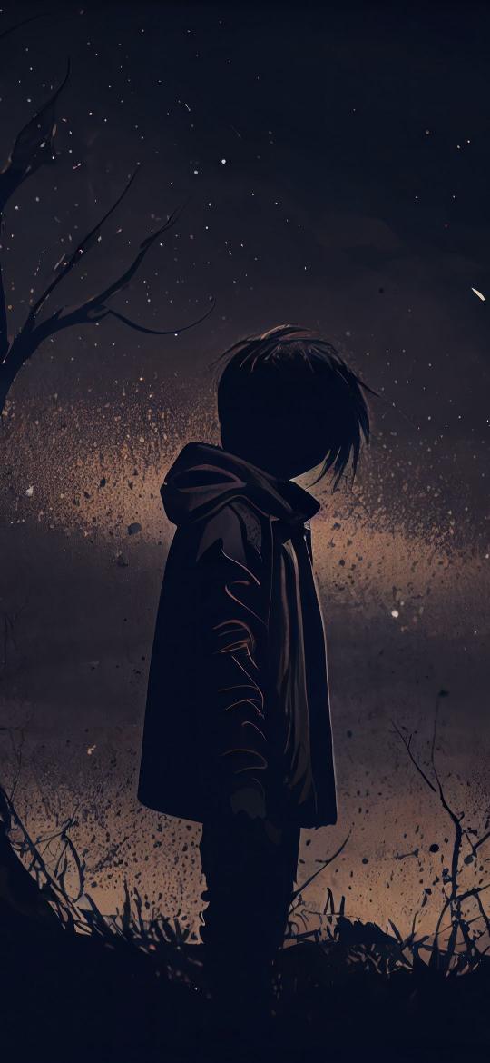 Silhouette Under Starry Sky - Related Dope Wallpapers wallpaper