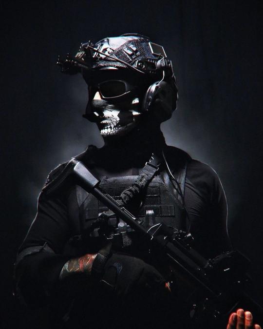 Skull Mask Soldier - Related Dope Wallpapers wallpaper